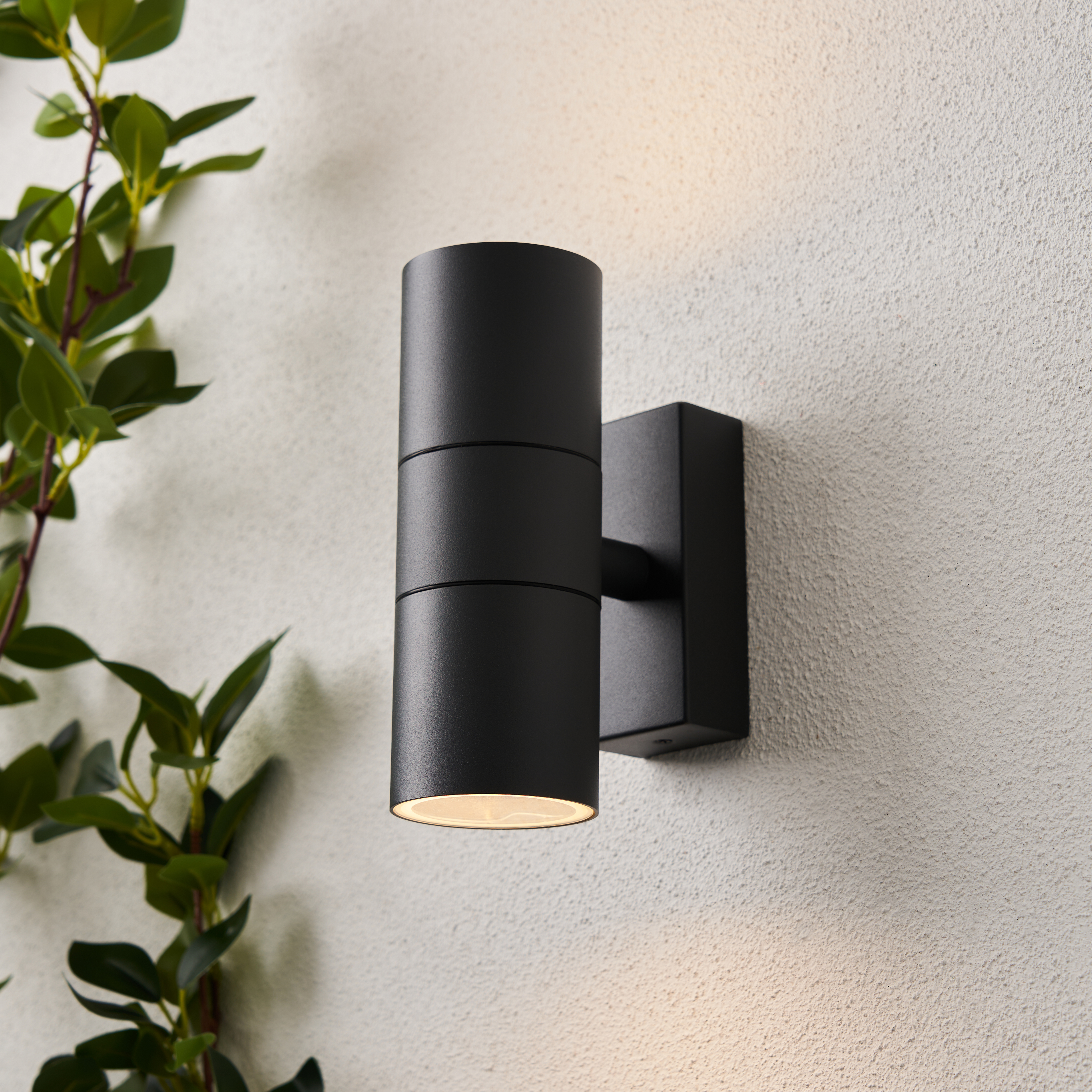 Leto 2 Light Up and Down Outdoor Wall Light Anthracite